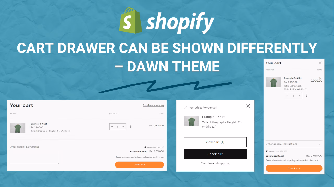 Display the Shopify Cart in 3 Different Ways – Step-by-Step Guide